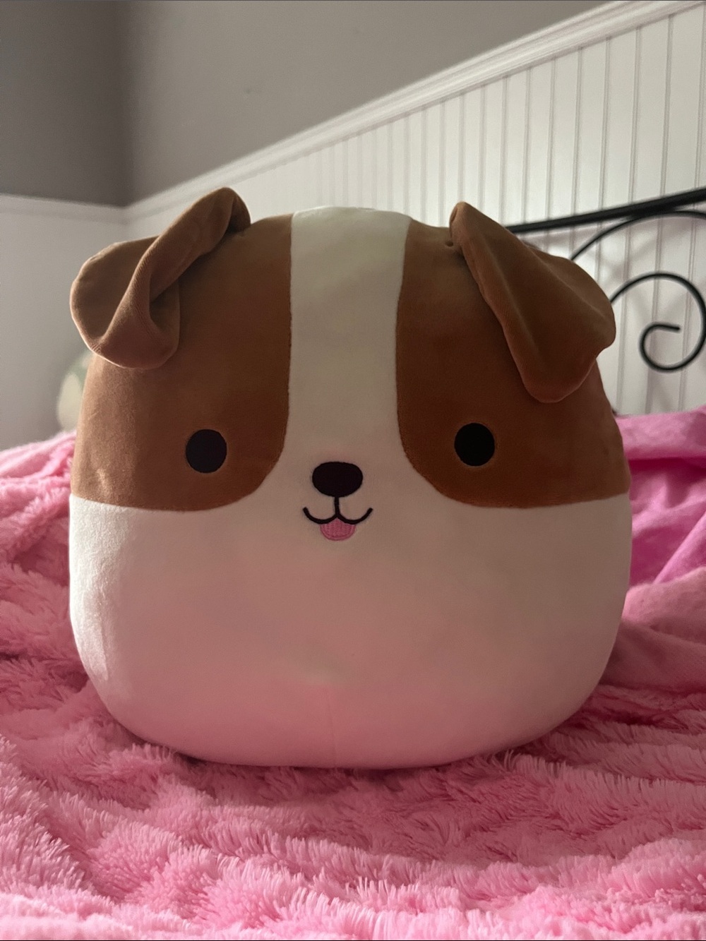 Squishmallows Brenden - 12 inch Plush Brown & White Dog Pillow